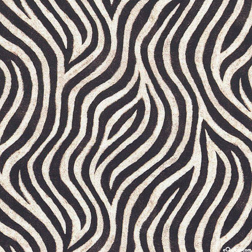 Animal Kingdom - Zebra Stripes Jersey KNIT - Ivory - 59" WIDE