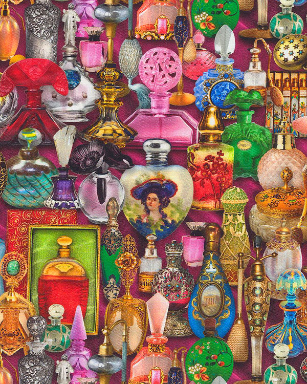 Library of Rarities - Perfume Bottles - Multi - DIGITAL
