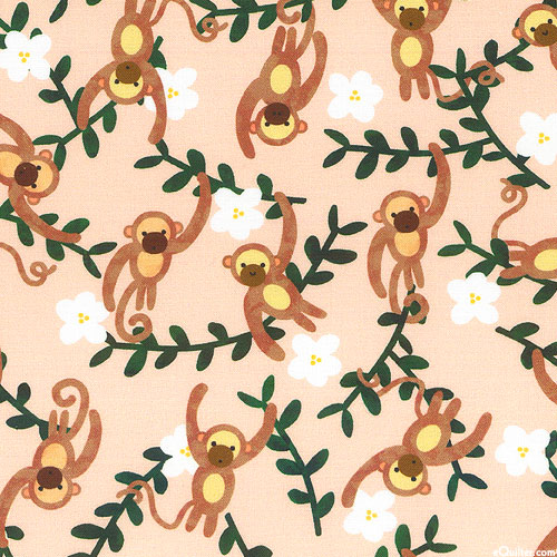 Rainforest Friends - Monkeying Around - Scone Beige