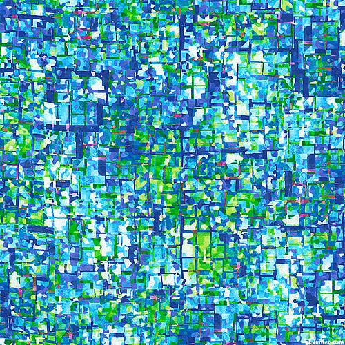 Leaflet - Garden Mosaic - Turquoise - DIGITAL