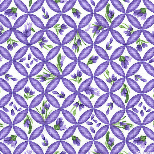 Lavender Blessings - Tile Garden - White