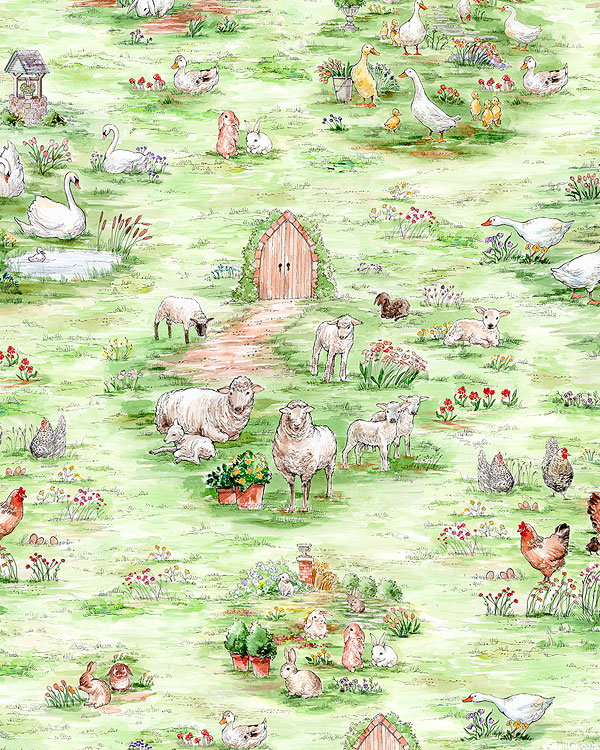 Wishwell: Bunny Lane - Sheep Pasture - Pistachio