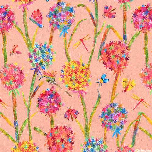 Flora & Fun - Forest Flowers - Peach - DIGITAL