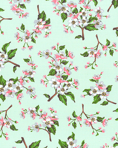 Apple Blossom - Floral Delights - Aquamarine