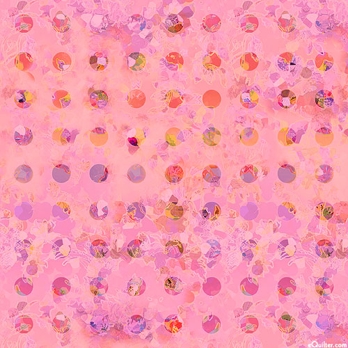 Misty Garden - Dappled Dots - Flamingo Pink - DIGITAL
