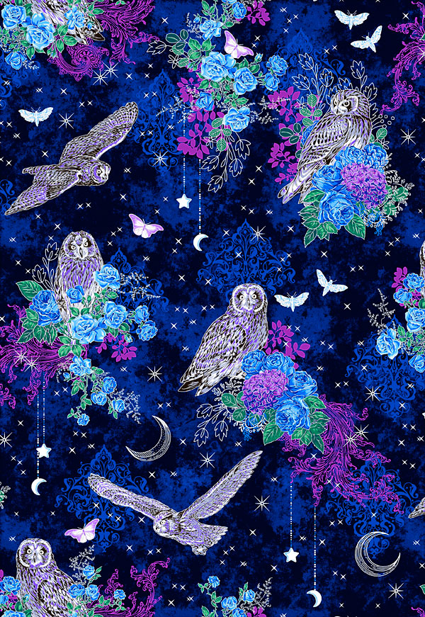 Mystic Moon - Nighttime Owls - Black/Silver