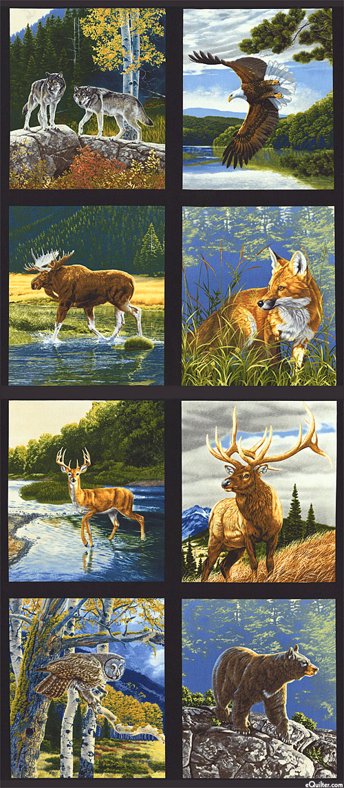 Bringing Nature Home - Northwoods Menagerie - 24" x 44" PANEL