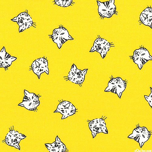 Japanese Import - Animal Club - Kitties - Dandelion Yellow