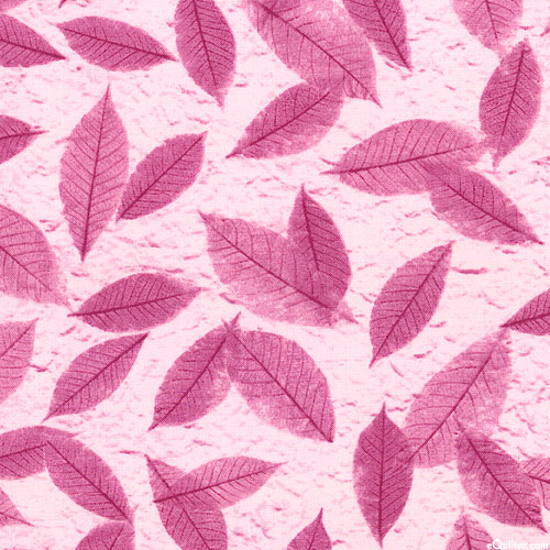 Natural Textures - Tossed Leaves - Pastel Pink