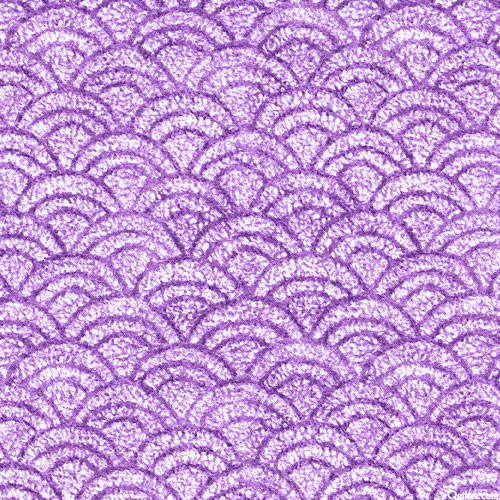Natural Textures - Fuzzy Scallops - Lavender Purple