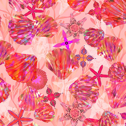 Oceanica - Seashell Treasures - Peach Pink - DIGITAL