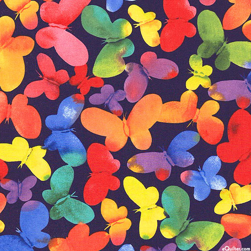 Winged Rainbow - Painterly Butterflies - Regal Purple