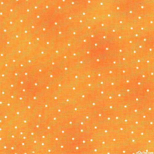 Flowerhouse Basics - Polka Dots - Tangerine Orange