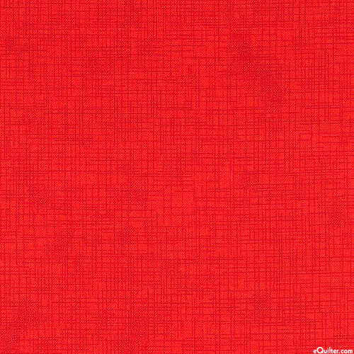 Quilter's Linen - Faux Weave Texture - Ruby Red