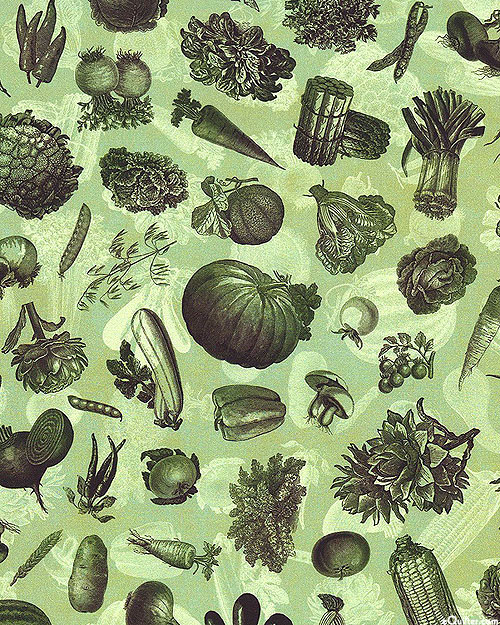 Vintage Farm Life - Fresh Veggies - Celery Green - DIGITAL