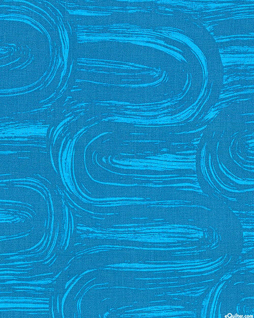 Wishwell: Brushy - Bold Brushstrokes - Cerulean Blue