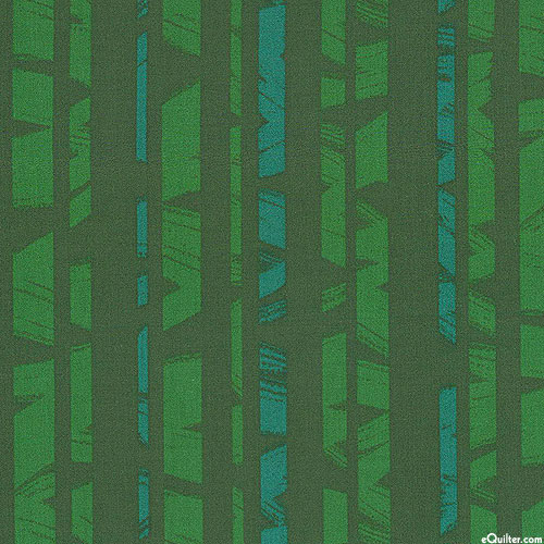 Wishwell: Brushy - Rolled Stripes - Spruce Green