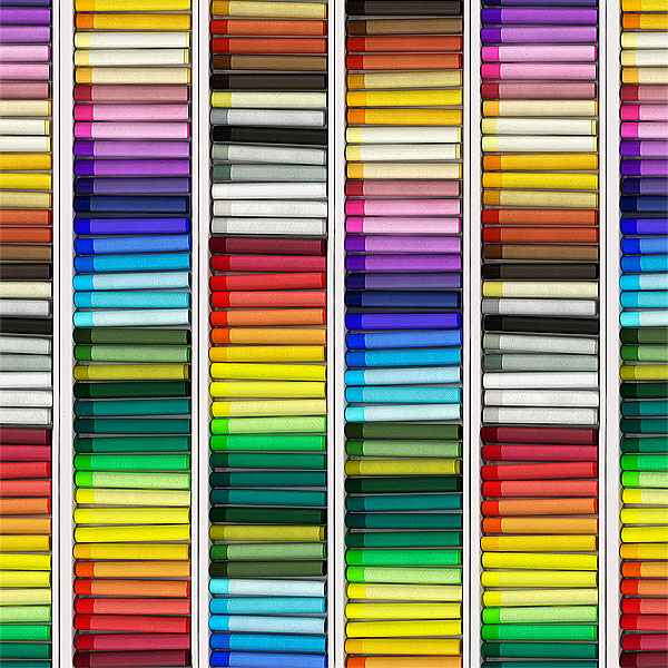Artist's Desk - Oil Pastel Stripe - Multi - DIGITAL
