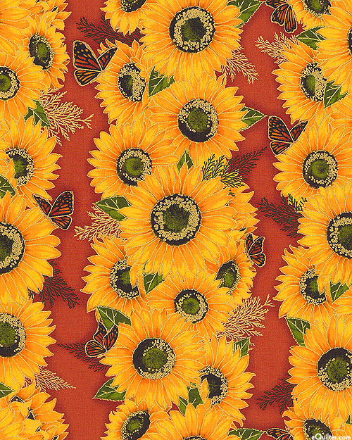 Shades of the Season 12 - Sunflower Stripe - Sienna/Gold