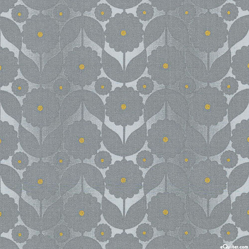 Silverstone - Daisy Rows - Pewter Gray/Gold