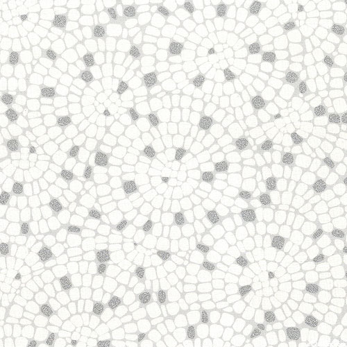 Songbird - Pebbled Stone Mosaic - White/Silver