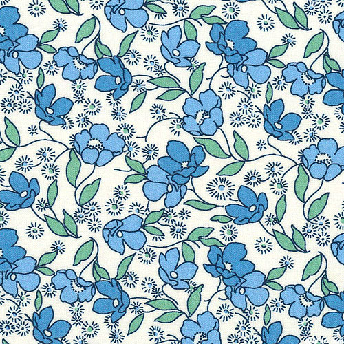 Little Blossoms - Flowery Bliss - French Blue - DIGITAL