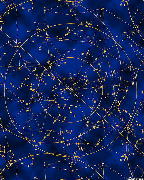 Star Maps - Celestial Connection - Dark Navy/Gold