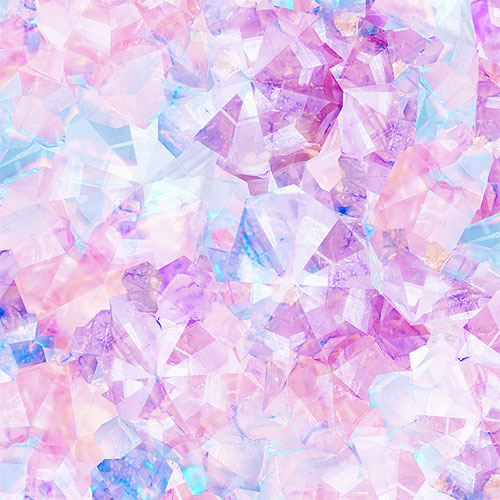 The Gem Collector - Crystal Close-Up - Pastel Pink