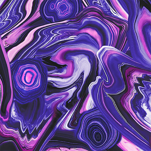 The Gem Collector - Geode Swirls - Velvet Purple