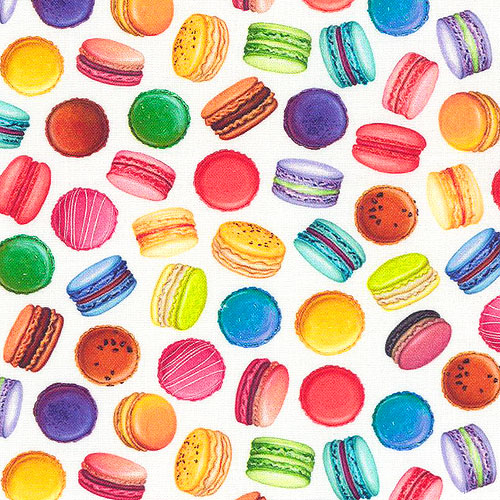 Sweet Tooth - Macarons Mini - White - DIGITAL PRINT