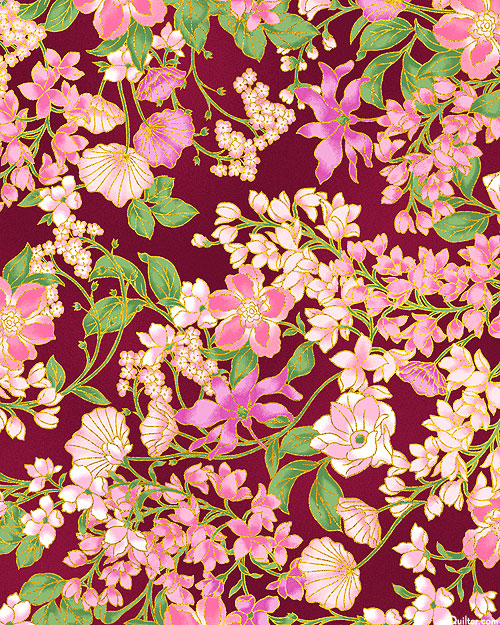 Aurelia - Happiness in Bloom - Mulberry Red/Gold