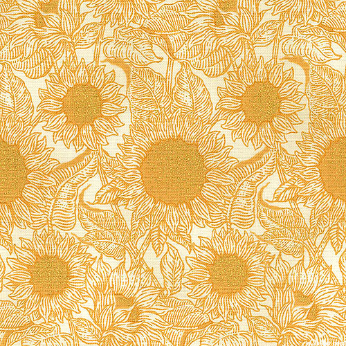 Autumn Fields - Sunflower Bliss - Buttercreme Beige/Gold