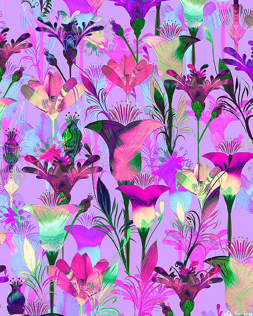 Florence - Flower Garden - Lilac Purple - DIGITAL