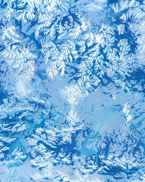 Earth Views - Glacier Peeks - Powder Blue - DIGITAL PRINT