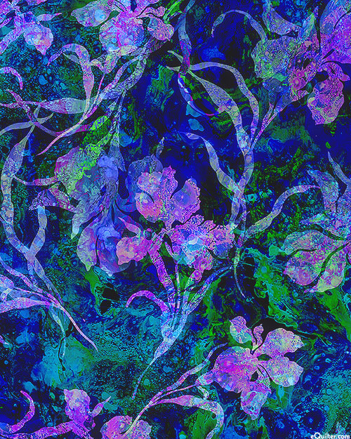 Wild Vista - Floral Ink - Midnight Purple - DIGITAL