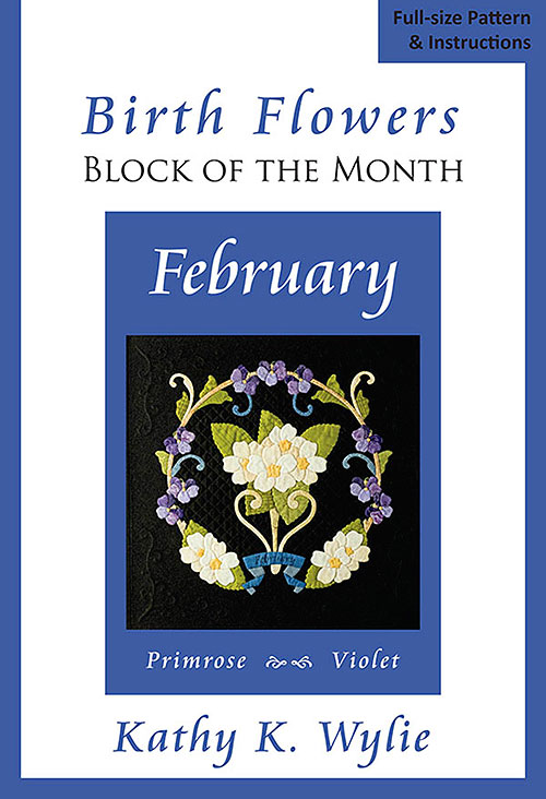 Birth Flowers February Violet - Applique Pattern by Kathy Wylie
