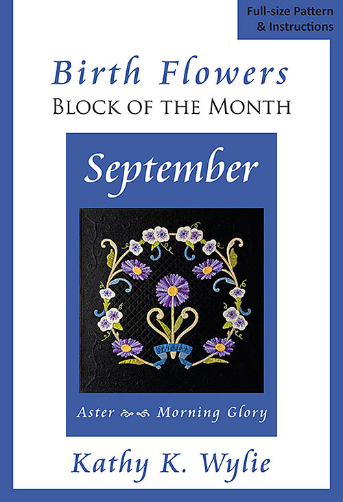 Birth Flowers September Aster - Applique Pattern by Kathy Wylie