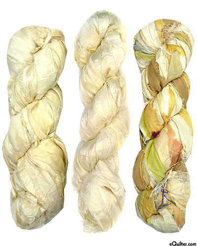 Silk Sari Ribbon - Buttercreme