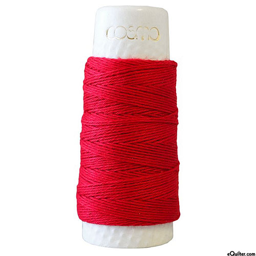 Cosmo Hidamari Sashiko Thread - Solids - Tulip Red