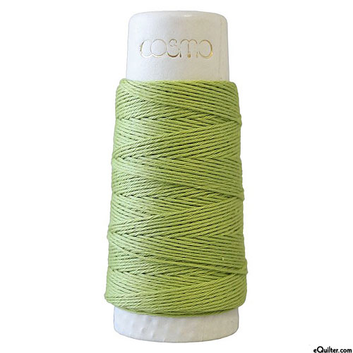 Cosmo Hidamari Sashiko Thread - Solids - Green Tea