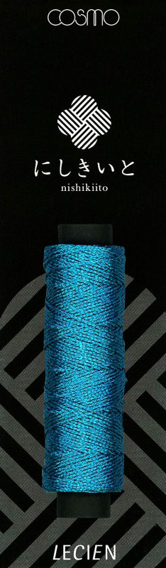 Cosmo Nishikiito Metallic Embroidery Thread - Turquoise