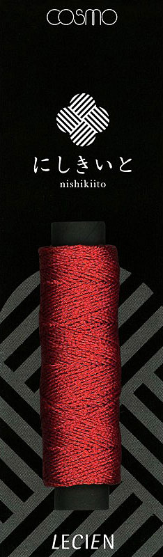 Cosmo Nishikiito Metallic Embroidery Thread - Deep Red