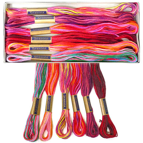Cosmo Seasons Embroidery Floss - eQuilter Exclusive - Hot Bright