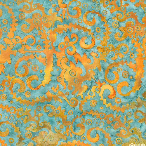 Copperfield - Abstract Batik - Ginger Gold