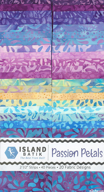 Island Batik - Passion Petals - 2 1/2" Strips