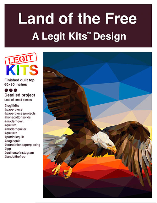 Land of the Free - Paper Piecing Pattern by Legit Kits
