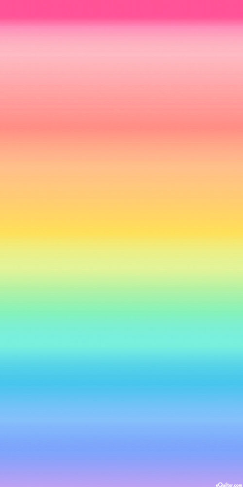 Over The Rainbow - Light Ombre - Multi - DIGITAL PRINT