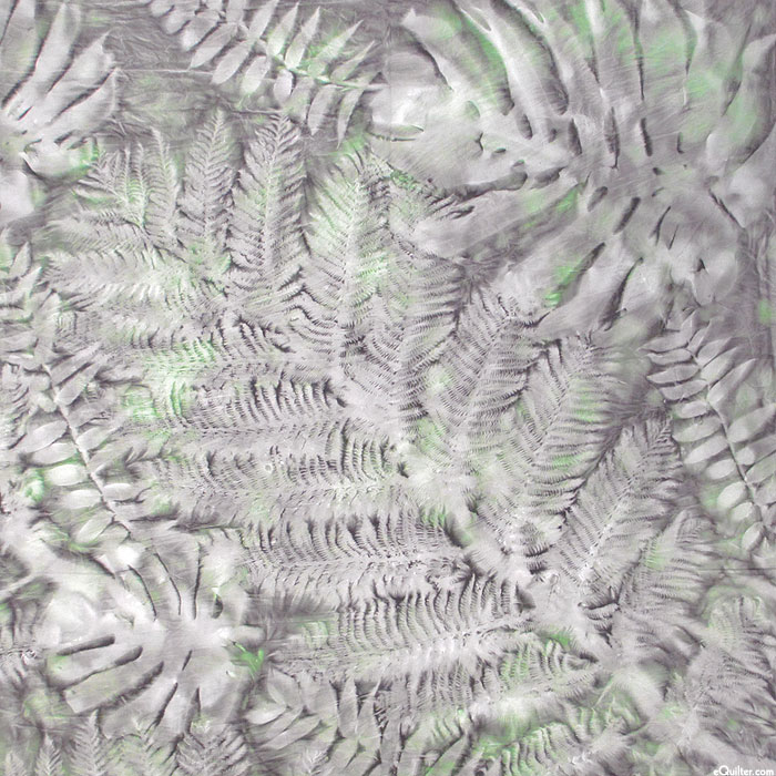 Leaf Sun Cloth - Fronds - Ash Gray - 110" x 111" PANEL