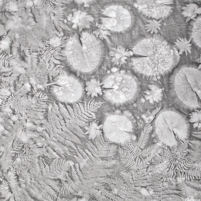 Leaf Sun Cloth - Lily Pads - Smoke Gray - 111" x 111" PANEL
