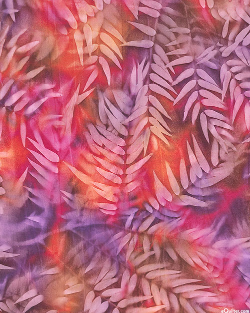 Leaf Impression Sun Cloth - Berry Parfait - 58" WIDE